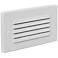 Horizontal Indoor/Outdoor White Louvered LED Step Light