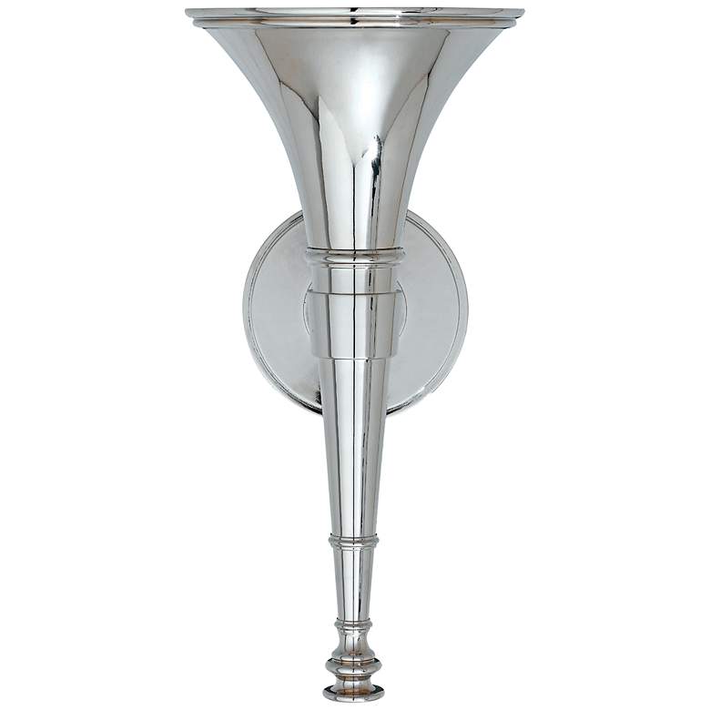 Image 1 Horn 13 inch High Polished Nickel Wall Sconce