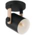 Hornwood - 1-Light Semi Flush - Black. Natural Finish