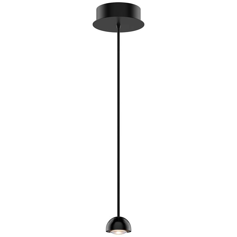 Image 1 Horoscope 5.5" Saint Dark Gray Flush Mount