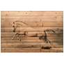 Horse 45" Wide Rectangular Giclee Print Solid Wood Wall Art