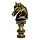 Horse Head Antique Brass Finial