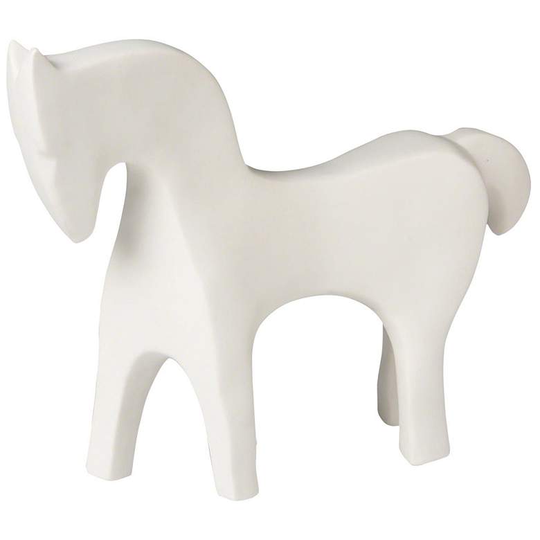 Image 1 Horse-Matte White