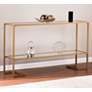 Horten 52" Wide Gold and Glass Modern Console Table