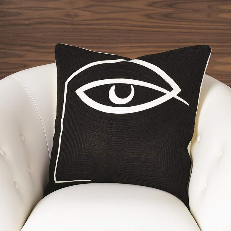 Image 1 Horus Multi-Color 20" Square Decorative Throw Pillow