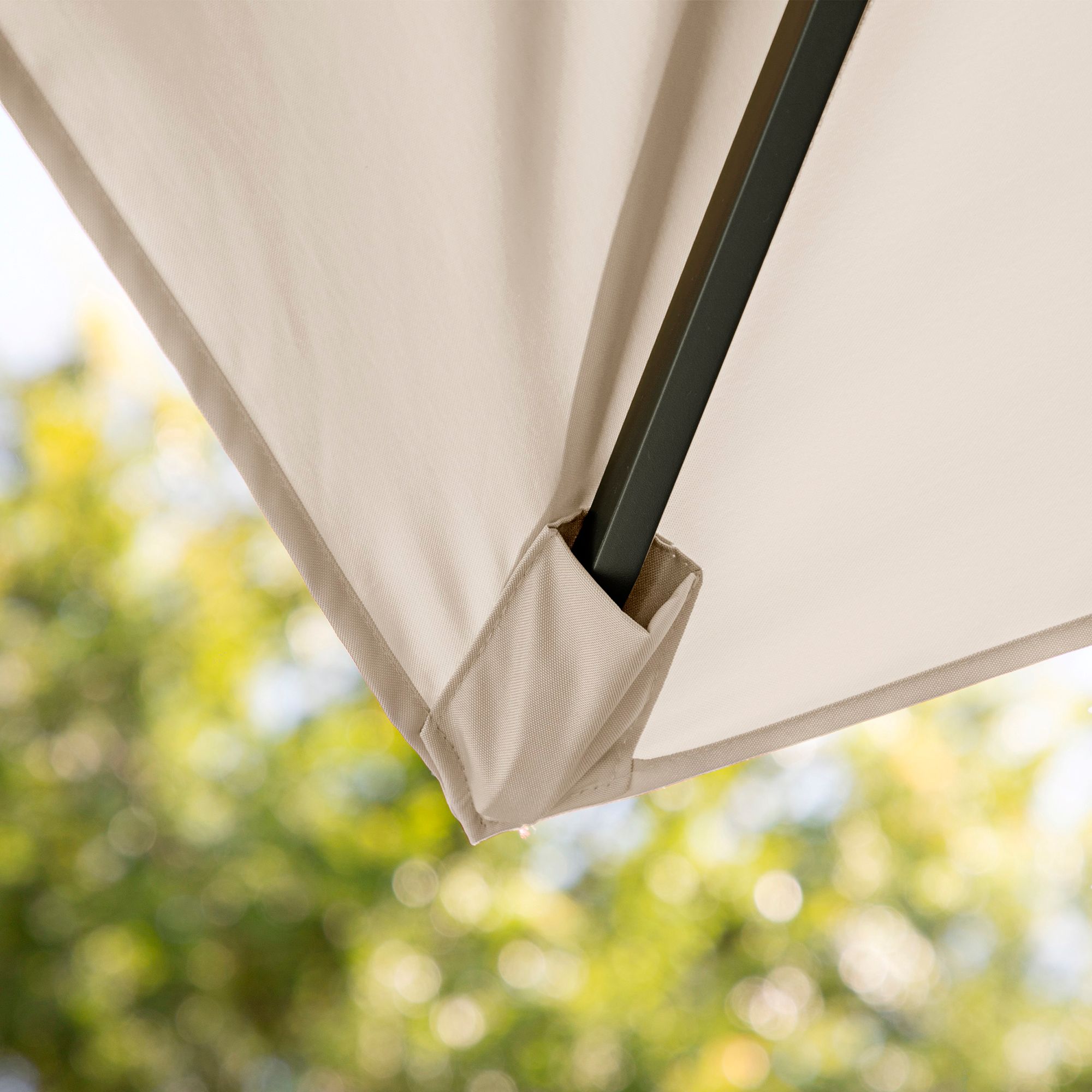 Hostin 10-Foot Beige Square Double Top Cantilever Umbrella