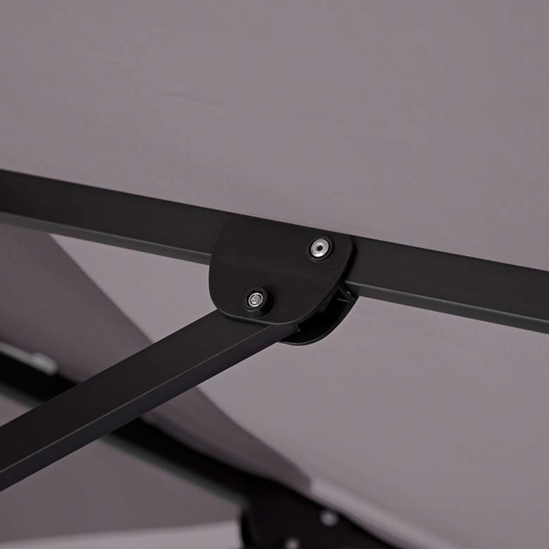 Image 4 Hostin 10-Foot Gray Square Double Top Cantilever Umbrella more views