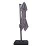 7_Hostin 10-Foot Gray Square Double Top Cantilever Umbrella more views