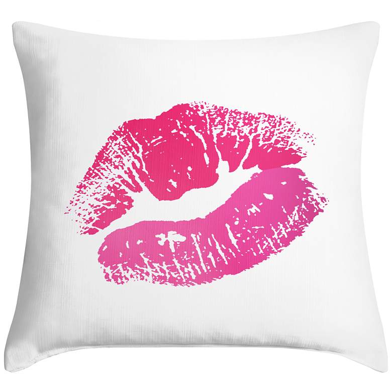 Image 1 Hot Lips 18 inch Square Throw Pillow