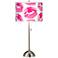 Hot Lips Giclee Brushed Nickel Table Lamp