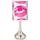 Hot Lips Giclee Droplet Table Lamp