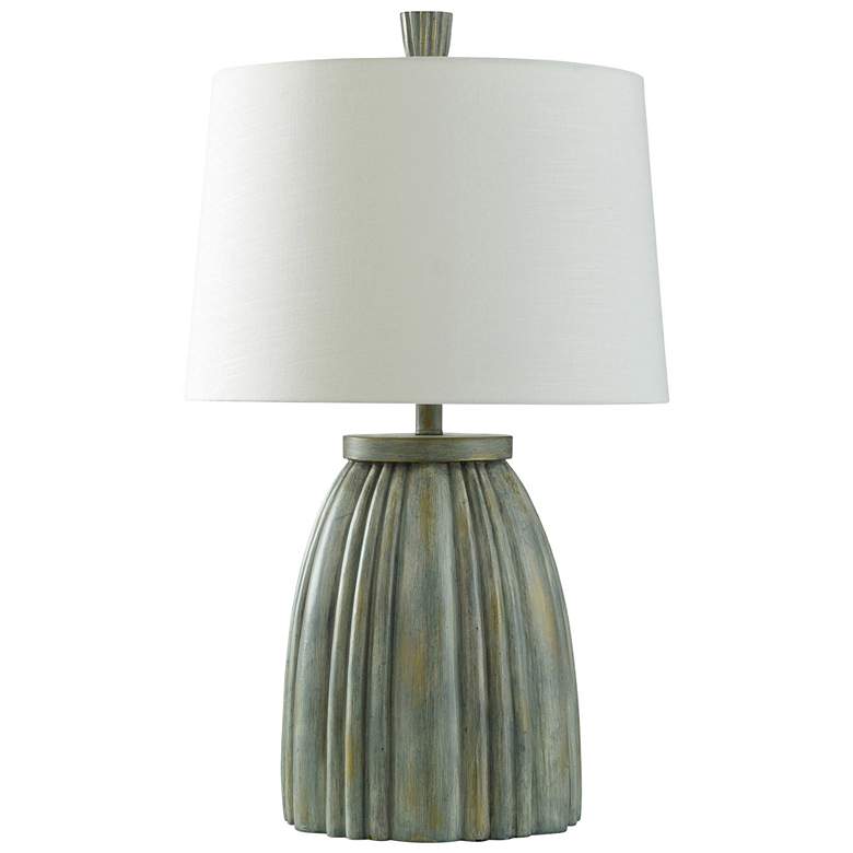 Image 1 Hot Springs 30" Washed Green Table Lamp