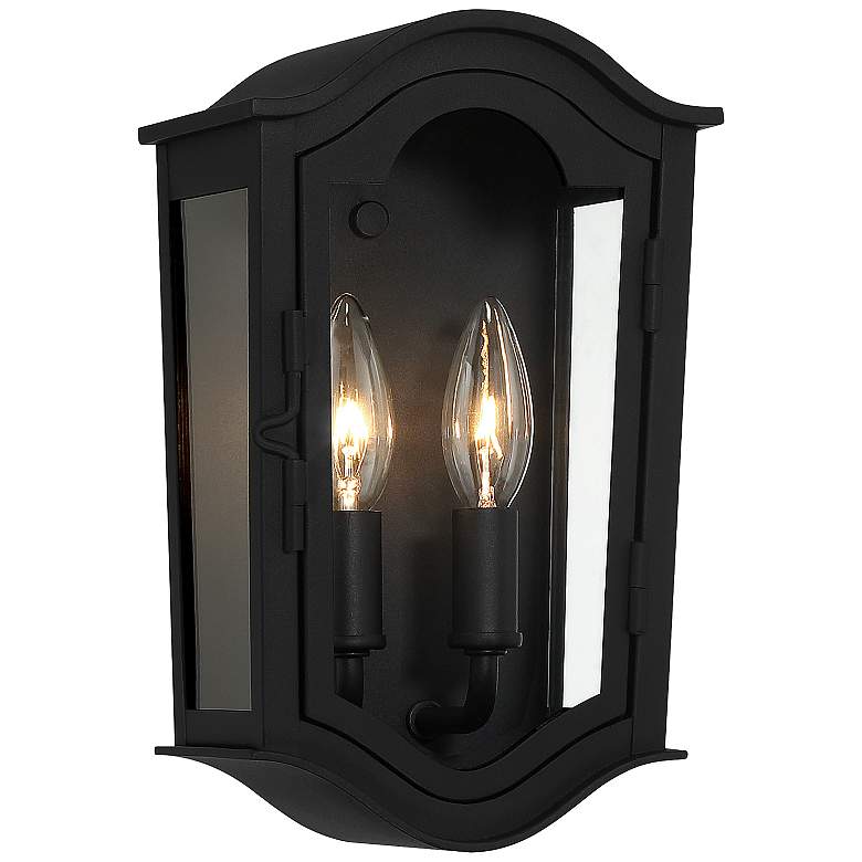 Image 2 Houghton Hall 11 inch High Sand Coal Outdoor Wall Light