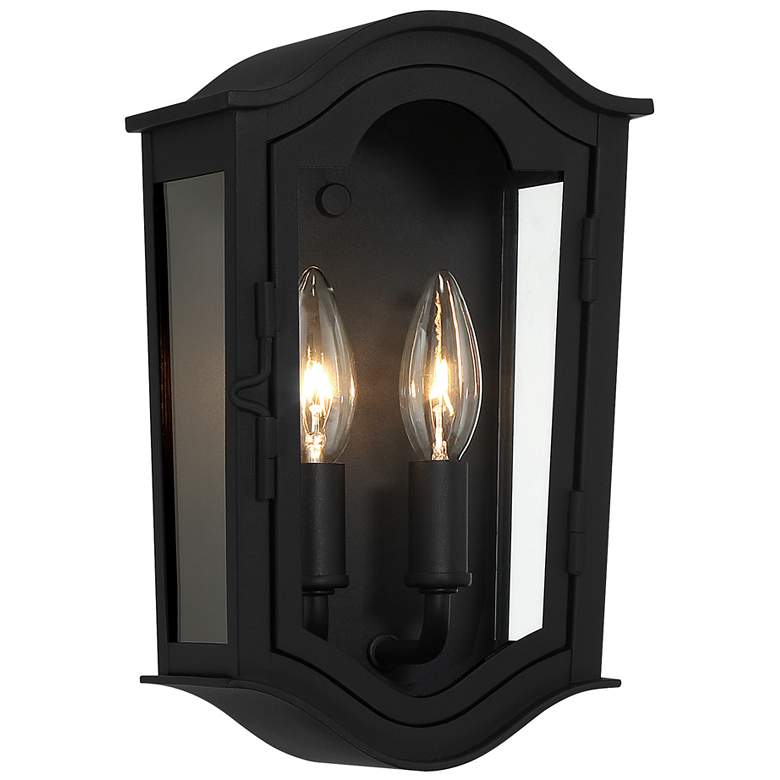 Image 2 Houghton Hall 11 inch High Sand Coal Outdoor Wall Light