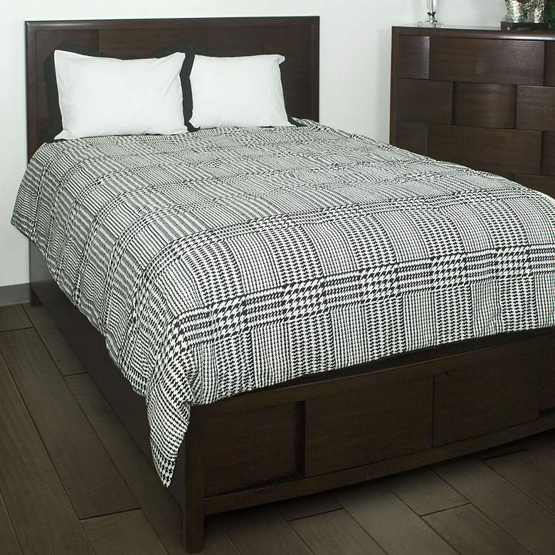 Image 1 Houndstooth 3-Piece Full Comforter Bedding Set