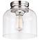 Hounslow 9" High Polished Nickel Ceiling Light