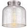 Hounslow 9" High Steel and Plated Glass Ceiling Light