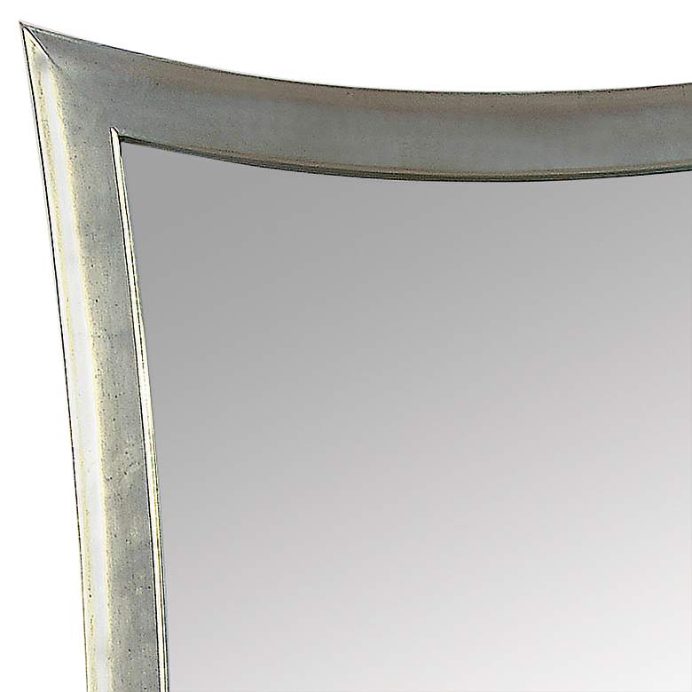 Image 2 Hour-Glass Silver Leaf 36" x 48" Wall Mirror more views