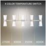 5_Hourglass 10"H x 35.88"W 5-Light Linear Pendant in Brushed Nickel more views