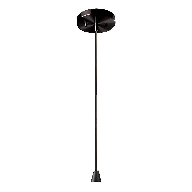 Image 2 Hourglass 3.5" Wide Gloss White and Matte Black Pendant more views