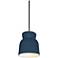Hourglass 7.5" Wide Midnight Sky and Brushed Nickel Pendant