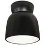 2_Hourglass 7 1/2"W Carbon Matte Black Outdoor Ceiling Light