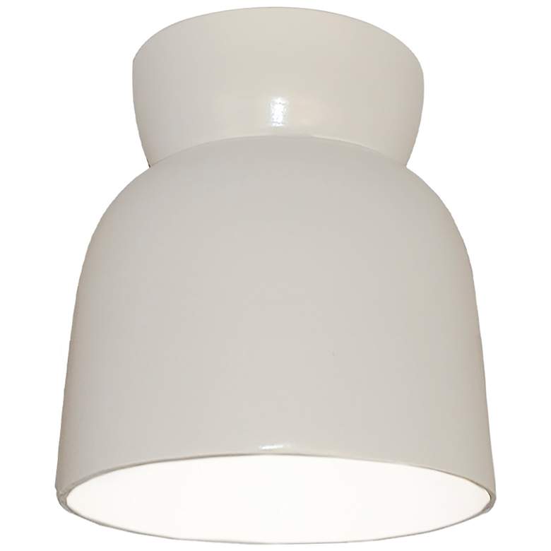 Image 1 Hourglass Flush-Mount - Gloss White