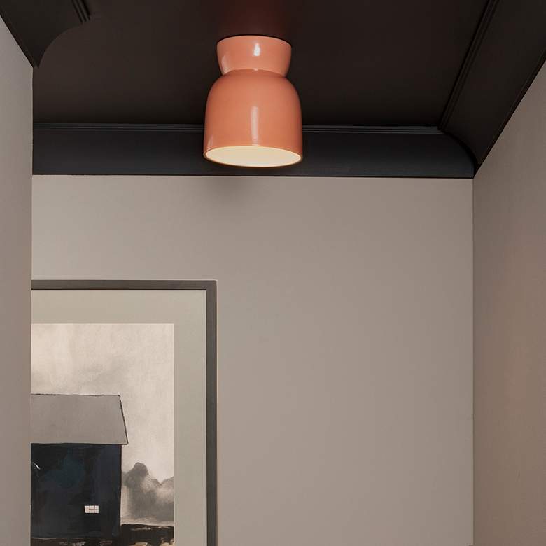 Image 3 Hourglass LED Flush-Mount - Gloss Blush more views