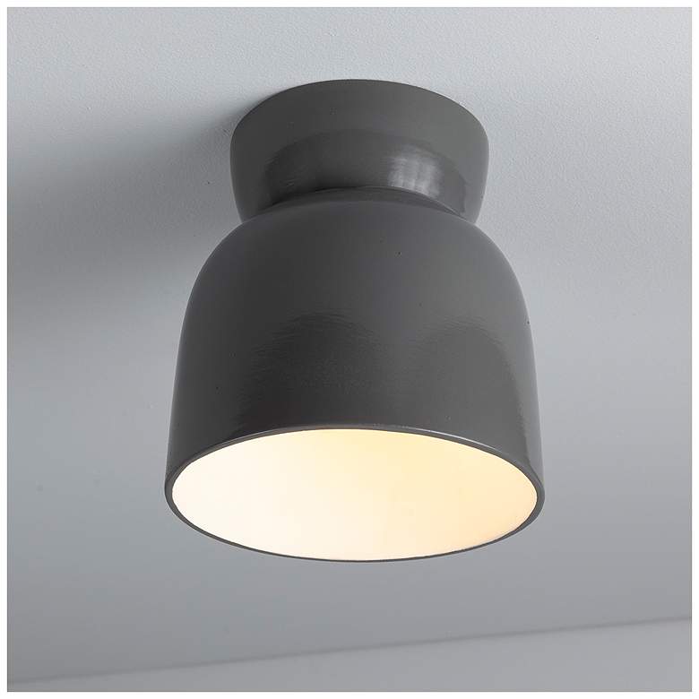 Image 2 Hourglass LED Flush-Mount - Gloss Grey