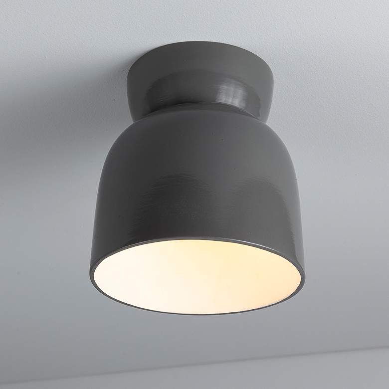 Image 1 Hourglass LED Flush-Mount - Gloss Grey