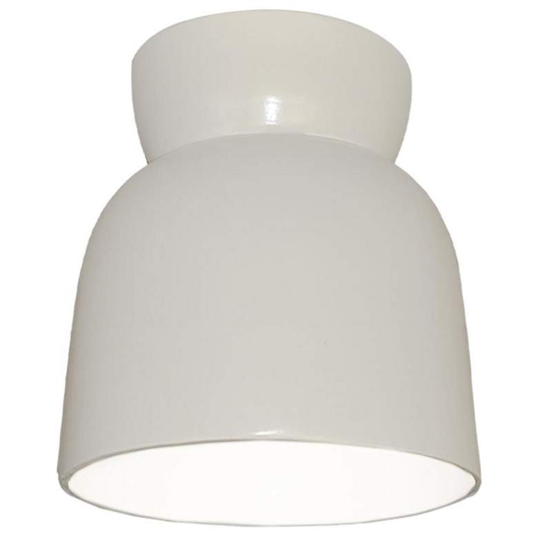 Image 1 Hourglass LED Flush-Mount - Gloss White