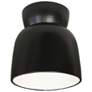 Hourglass LED Outdoor Flush-Mount - Carbon - Matte Black