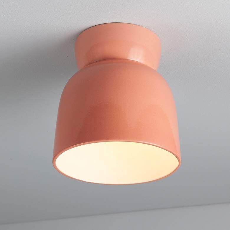 Image 1 Hourglass LED Outdoor Flush-Mount - Gloss Blush