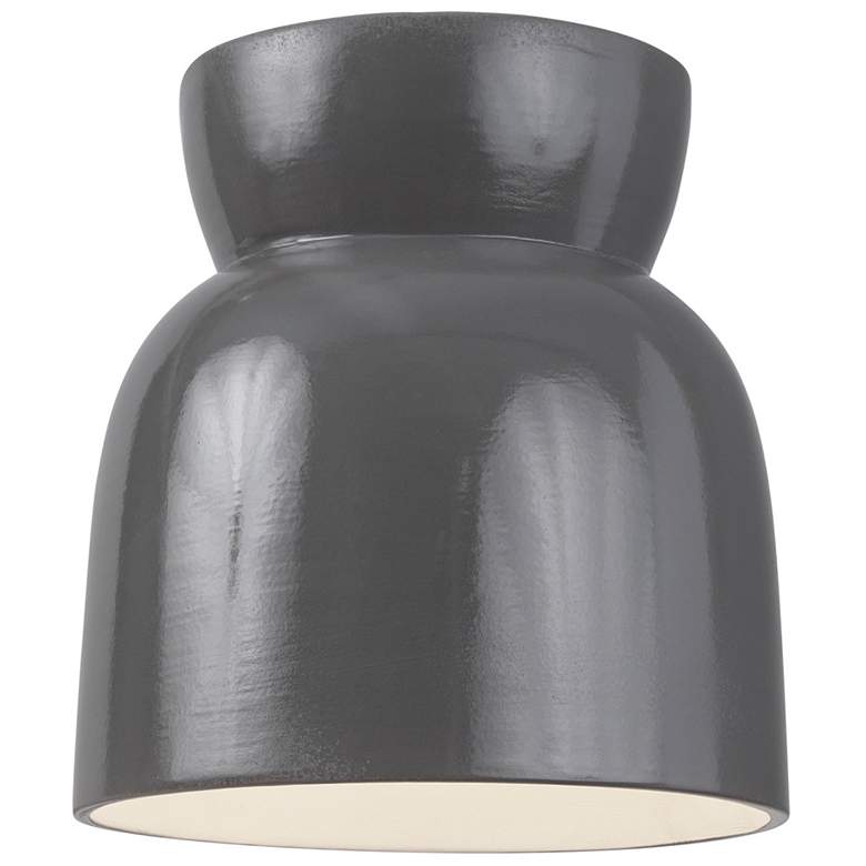 Image 1 Hourglass LED Outdoor Flush-Mount - Gloss Grey