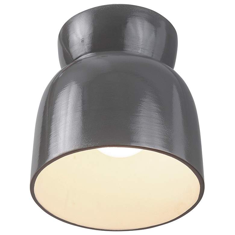 Image 4 Hourglass Outdoor Flush-Mount - Grey more views