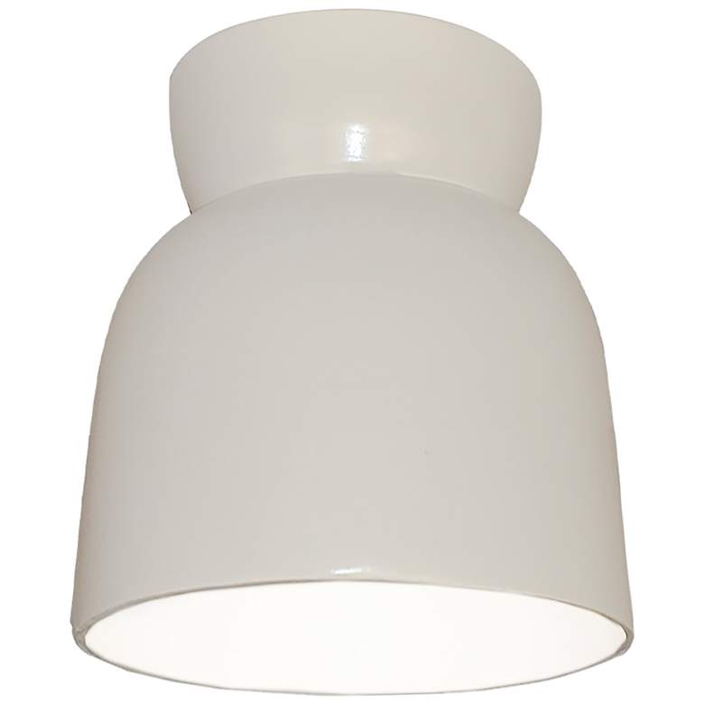 Image 2 Hourglass Outdoor Flush-Mount - White