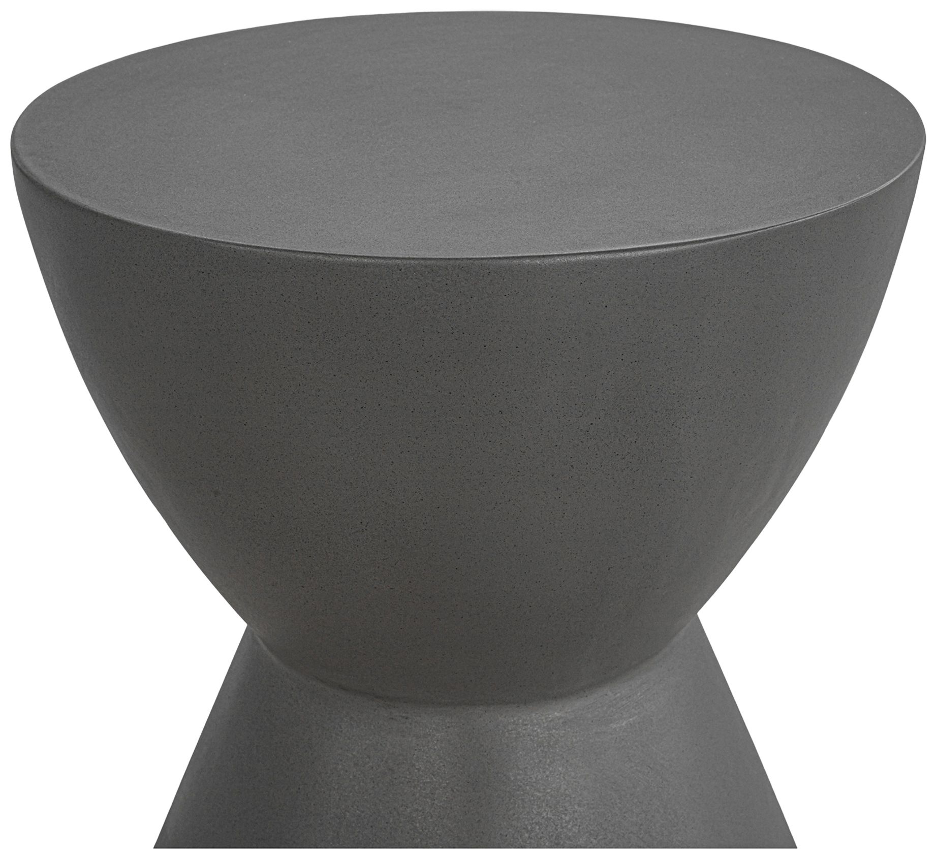 Image 3 Hourglass Outdoor Stool Grey more views