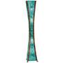 Thumbnail2 of Hourglass Sea Blue Jackfruit Leaves Giant Tower Floor Lamp