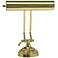 House of Troy 10 1/2" Adjustable Polished Brass Banker Piano Desk Lamp