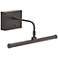 House of Troy 12 1/2" Wide Bronze Battery LED Picture Light