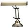 House of Troy 12" Antique Brass Adjustable Banker Piano Lamp