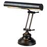 House of Troy 12" High Adjustable Bronze Finish Banker Piano Lamp