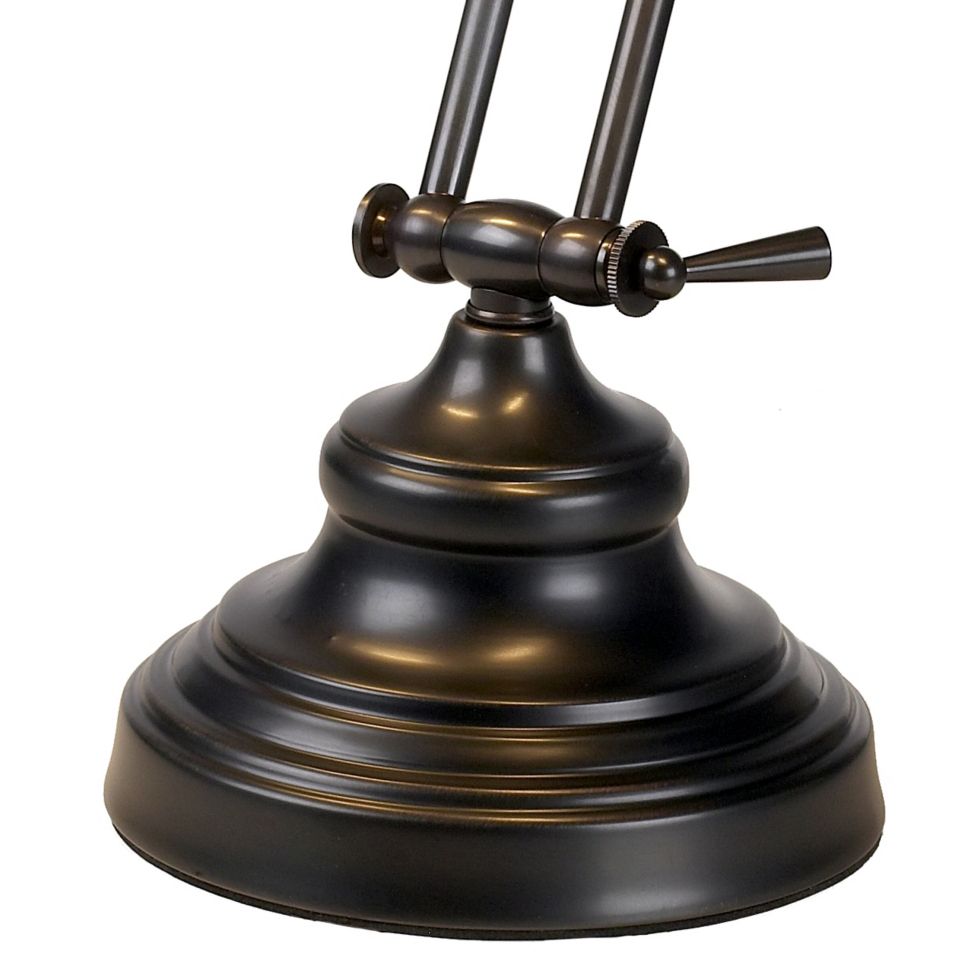 Image 4 House of Troy 12" High Adjustable Bronze Finish Banker Piano Lamp more views