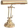 Thumbnail2 of House of Troy 12" High Antique Brass Two Light Banker Piano Lamp