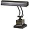 House of Troy 12" High Bronze and Marble Piano Desk Lamp