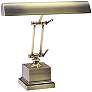 House of Troy 13" High Brass Twin Arm Piano Desk Lamp