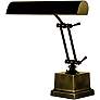 House of Troy 13" High Mahogany Bronze Banker Piano Desk Lamp