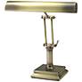 House of Troy 14&#8221; High Brass Twin Arm Piano Desk Lamp