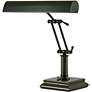 House of Troy 14" High Mahogany Bronze Finish Banker Piano Lamp in scene