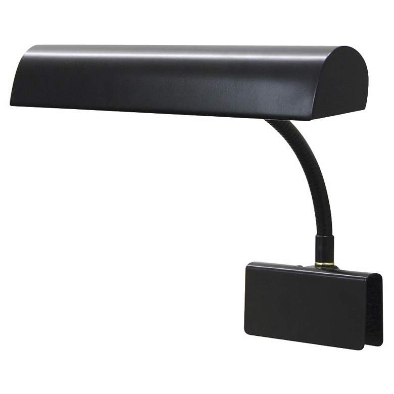 Image 1 House of Troy 14 inch Wide Black Plug-in Grand Piano Lamp
